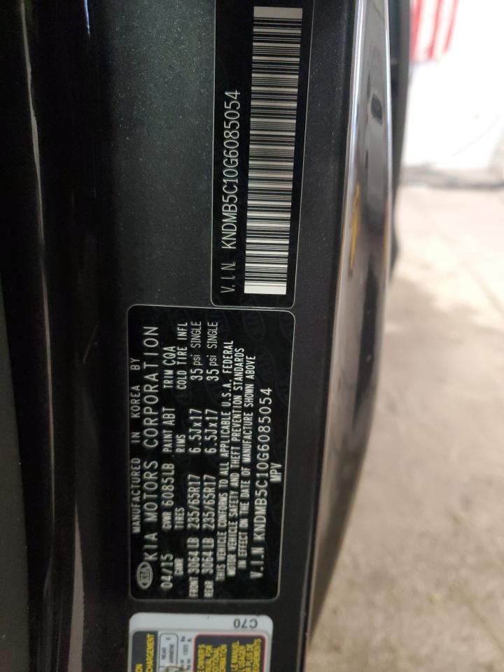 2016 Kia Sedona Lx VIN: KNDMB5C10G6085054 Lot: 58329535