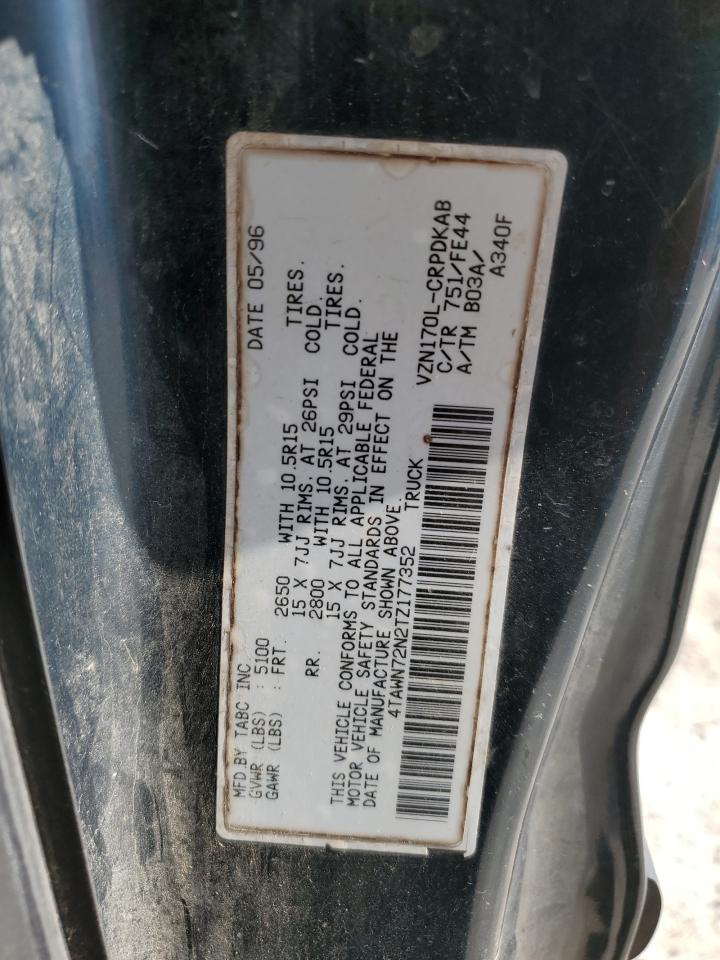 1996 Toyota Tacoma Xtracab VIN: 4TAWN72N2TZ177352 Lot: 56666295