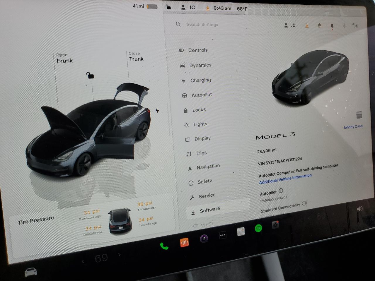 2023 Tesla Model 3 VIN: 5YJ3E1EA0PF621224 Lot: 57292105