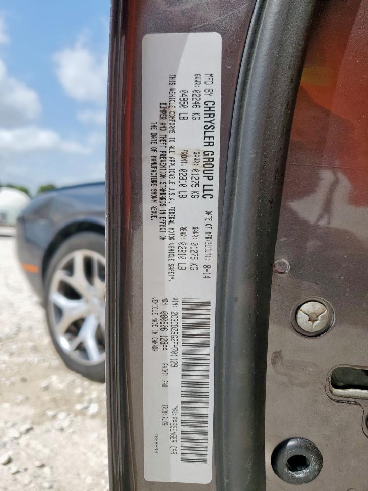 2015 Dodge Challenger Sxt Plus VIN: 2C3CDZBG2FH701129 Lot: 57080405