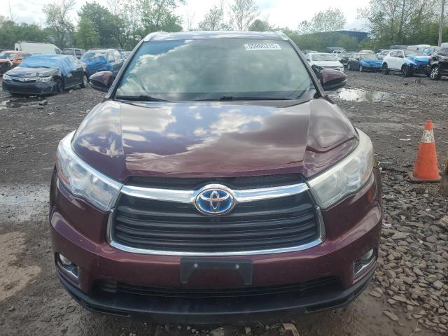 Parquets TOYOTA HIGHLANDER 2016 Burgundy