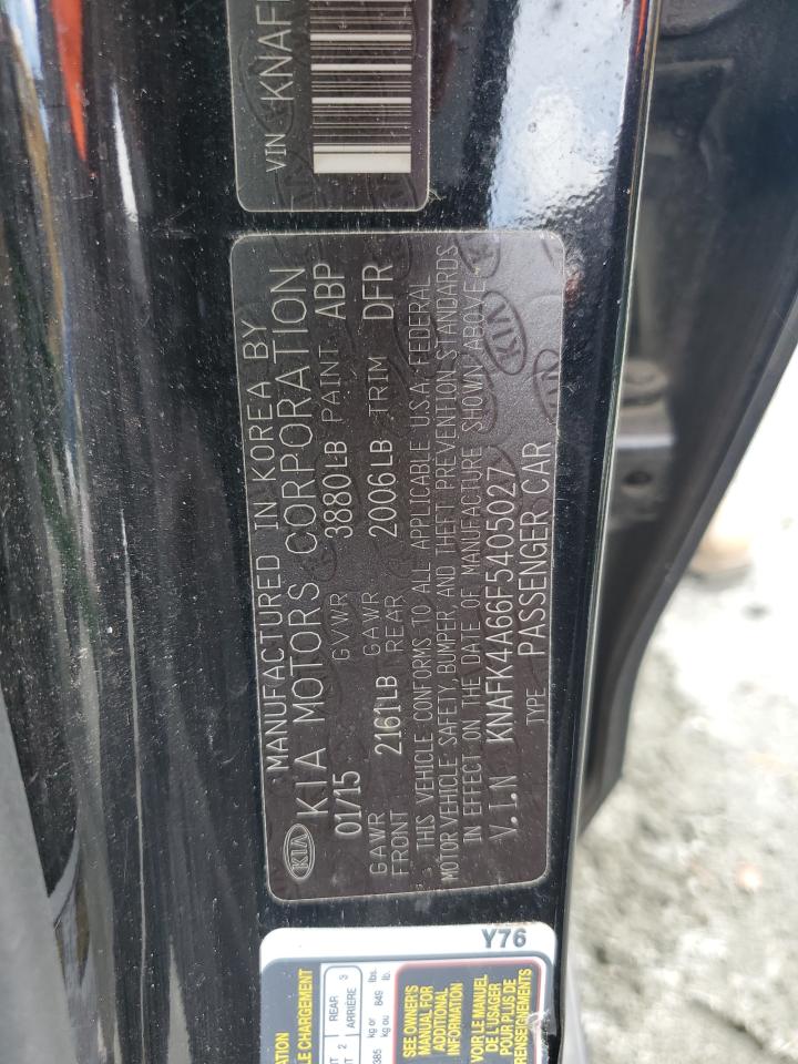 2015 Kia Forte Lx VIN: KNAFK4A66F5405027 Lot: 54672875