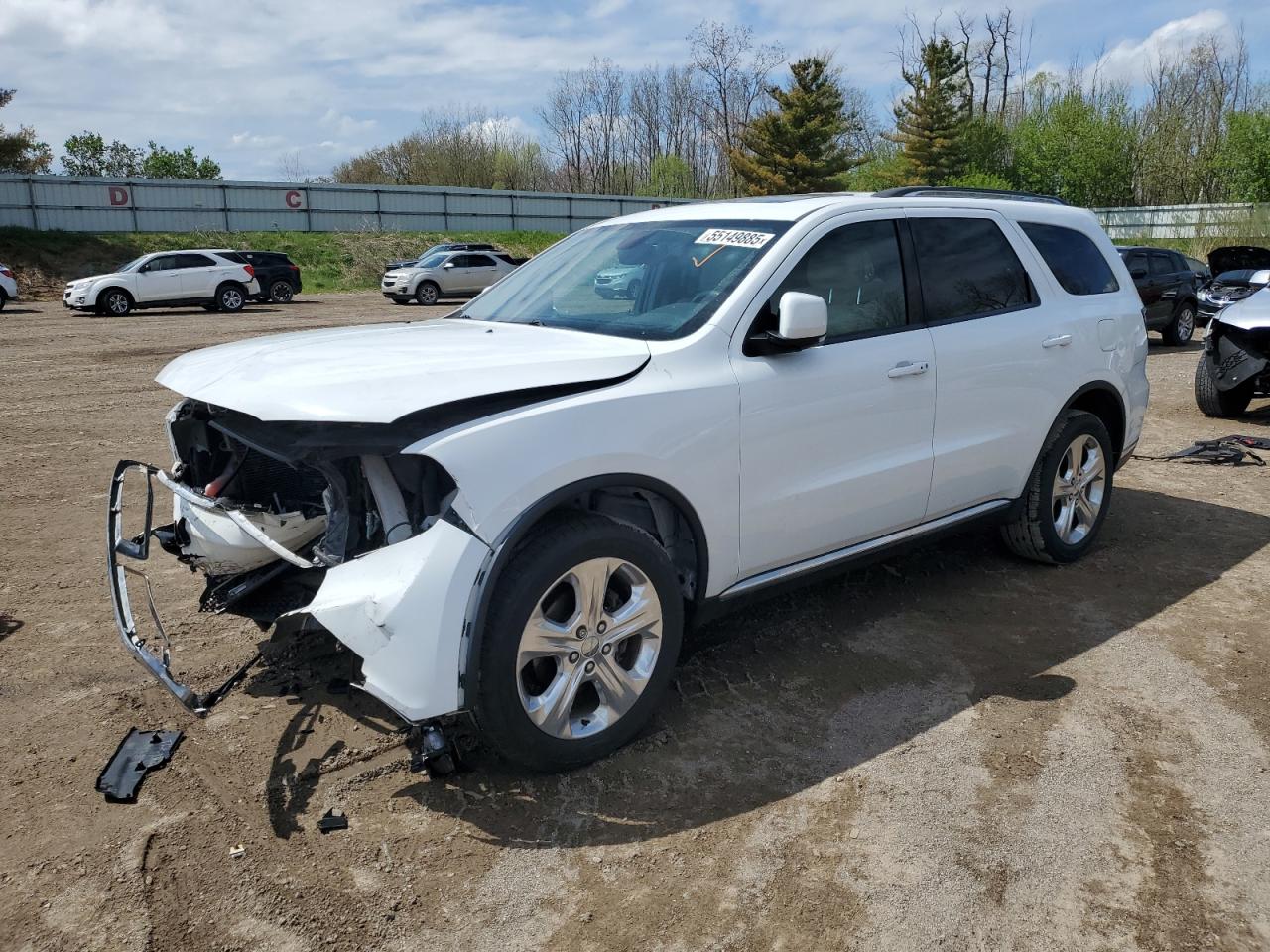 2014 Dodge Durango Limited იყიდება Davison-ში, MI - Front End