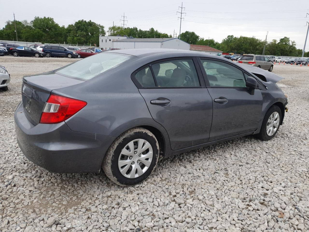 2012 Honda Civic Lx VIN: 19XFB2F5XCE387459 Lot: 57064315