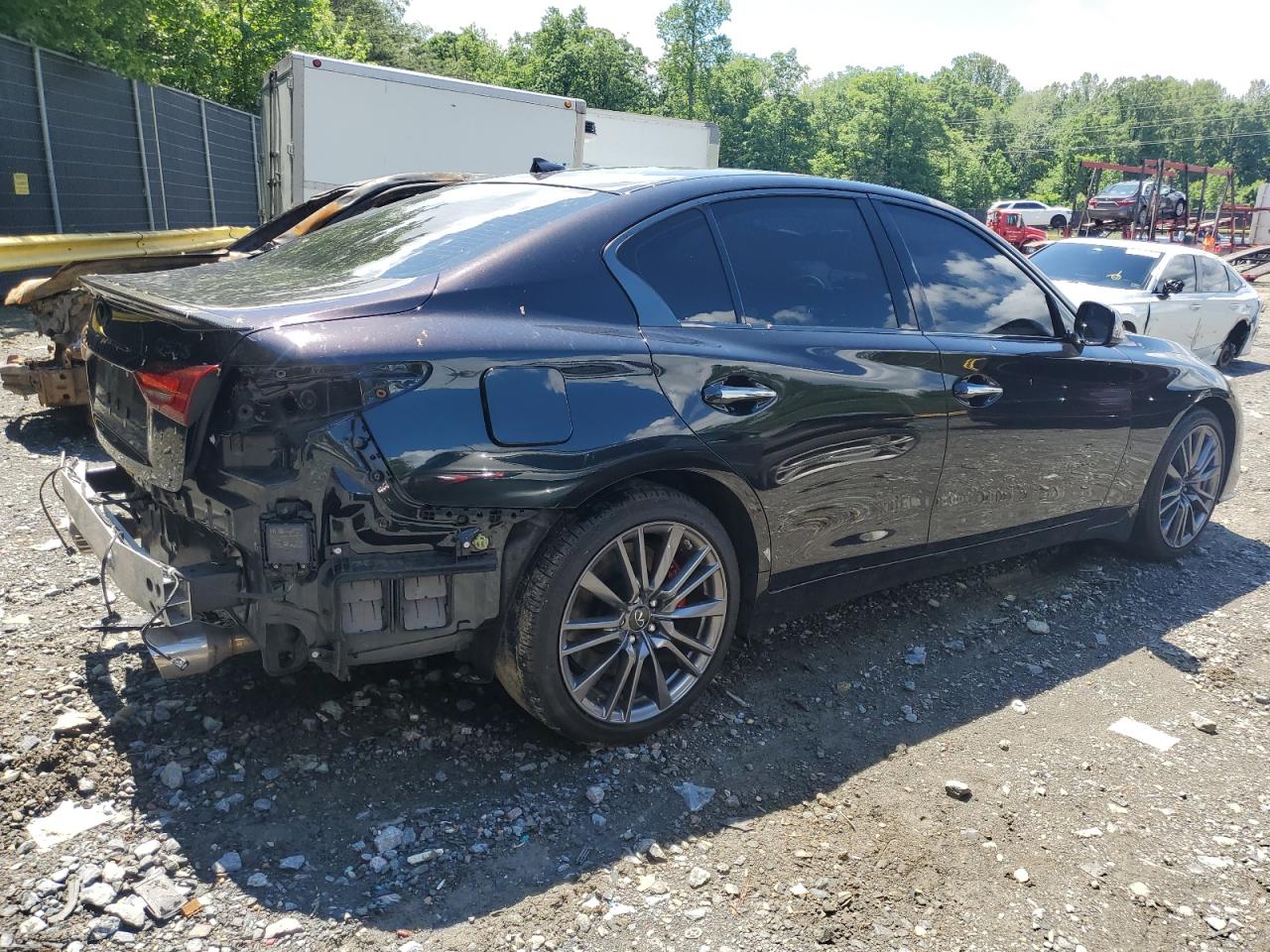 2023 Infiniti Q50 Red Sport 400 VIN: JN1FV7DR5PM590487 Lot: 56676465