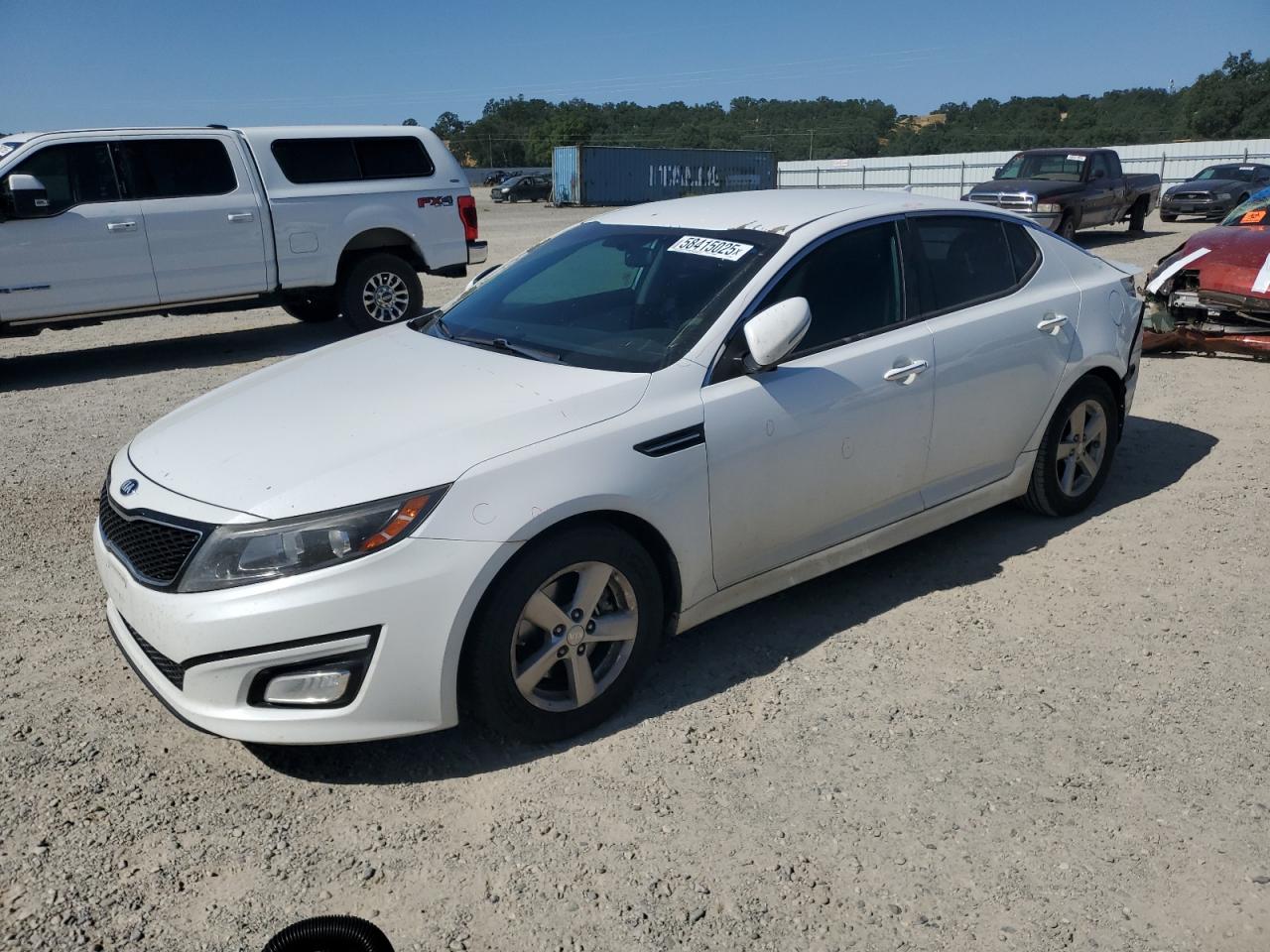 2014 Kia Optima Lx للبيع في Anderson، CA - Rear End