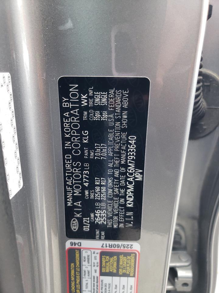 2021 Kia Sportage Lx VIN: KNDPMCAC6M7933640 Lot: 54869025