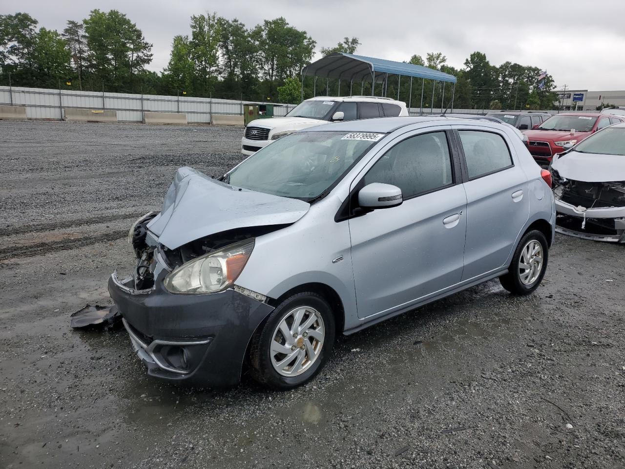 2018 Mitsubishi Mirage Se للبيع في Spartanburg، SC - Front End