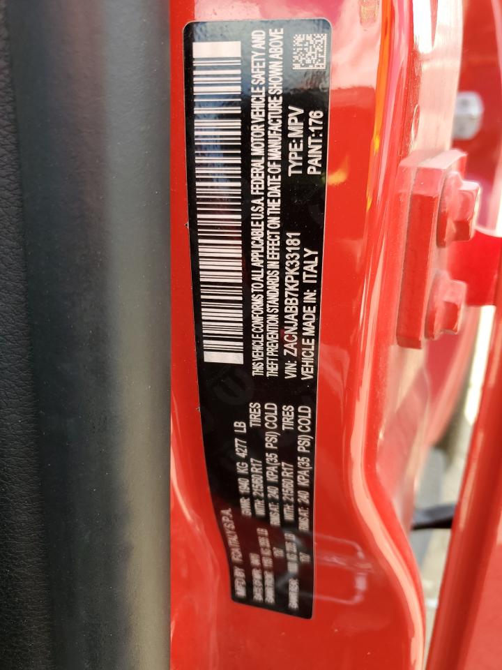 2019 Jeep Renegade Latitude VIN: ZACNJABB7KPK33181 Lot: 56565265