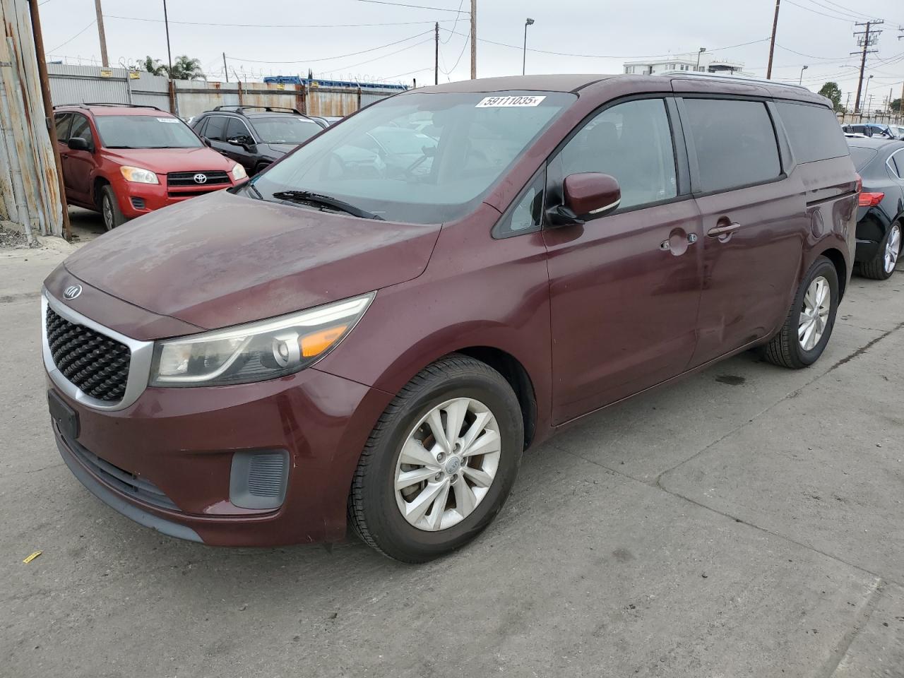 2016 Kia Sedona Lx en Venta en Los Angeles, CA - Mechanical