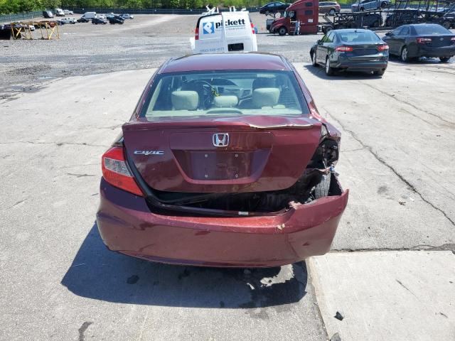  HONDA CIVIC 2012 Maroon