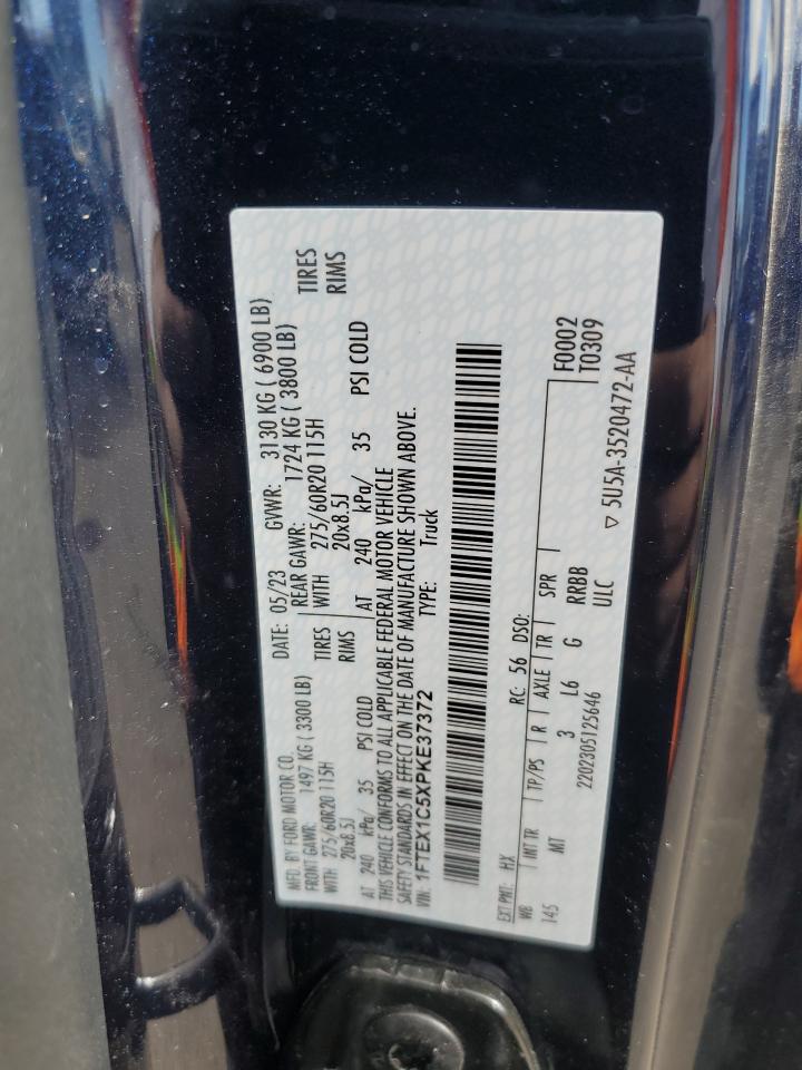 VIN: 1FTEX1C5XPKE37372 2023 FORD F-150