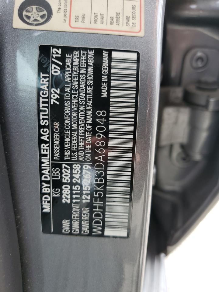 2013 Mercedes-Benz E 350 VIN: WDDHF5KB3DA689048 Lot: 57041115