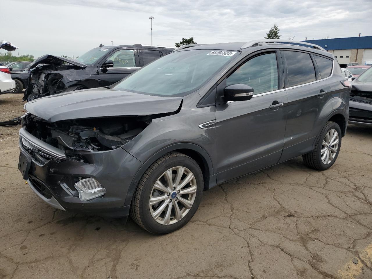 2017 Ford Escape Titanium en Venta en Woodhaven, MI - Front End