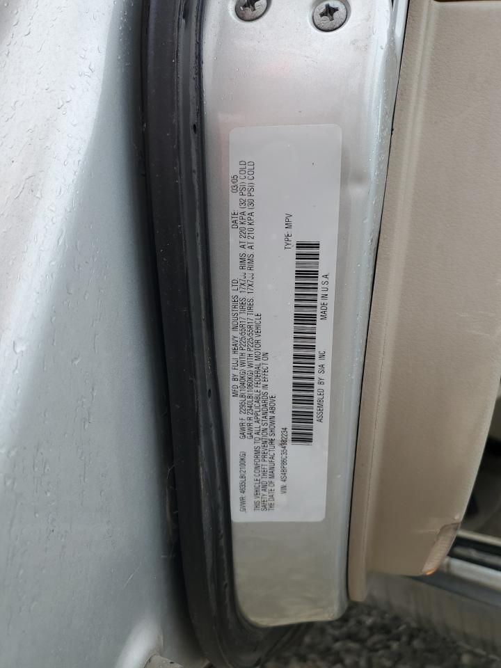 2005 Subaru Outback Outback H6 R Ll Bean VIN: 4S4BP86C354382234 Lot: 56971335