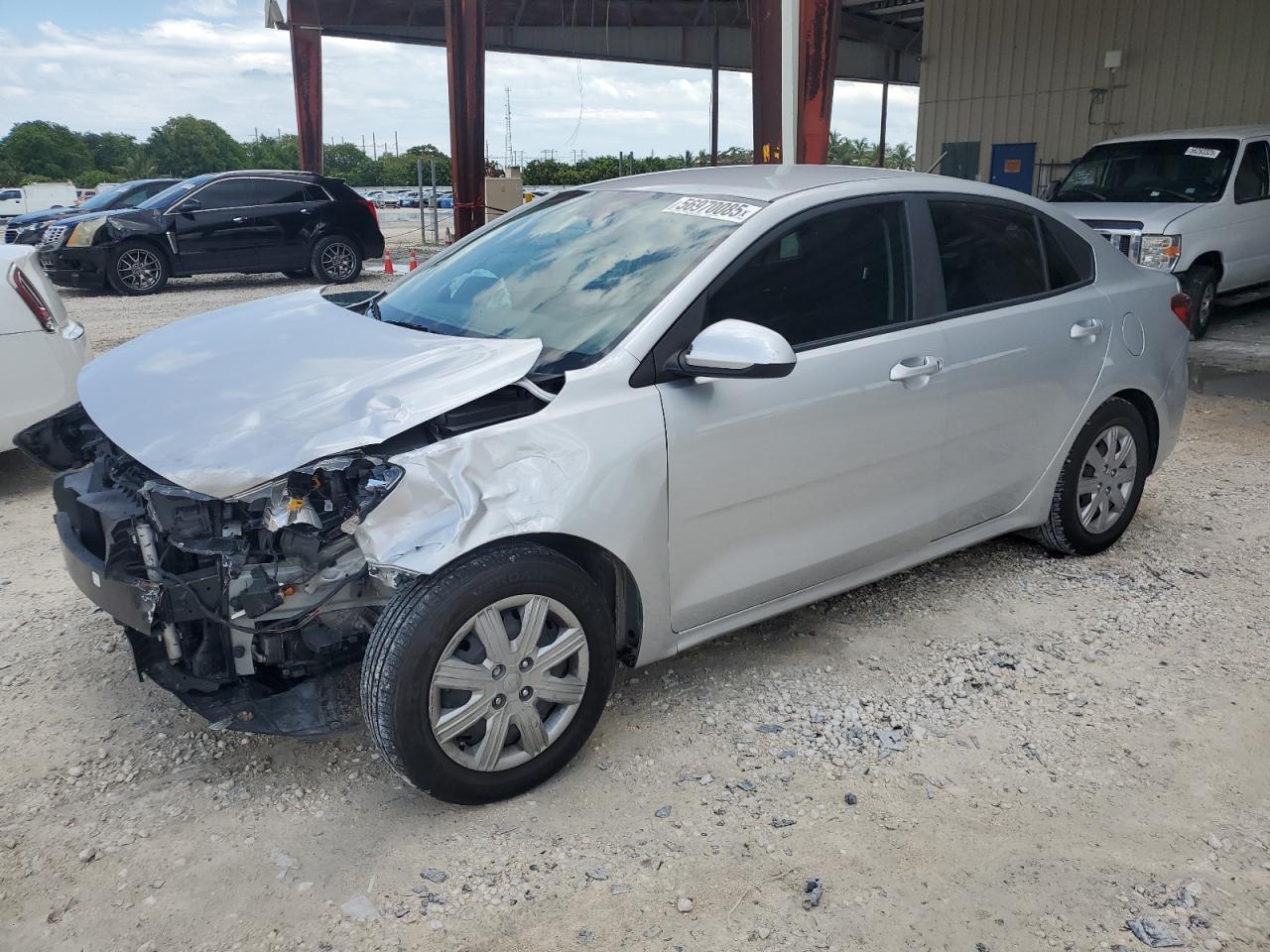 2021 Kia Rio Lx na sprzedaż w Homestead, FL - Front End