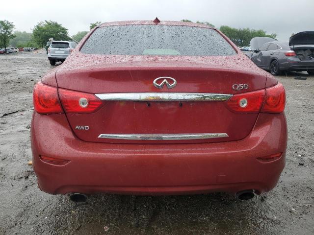  INFINITI Q50 2014 Бургунді