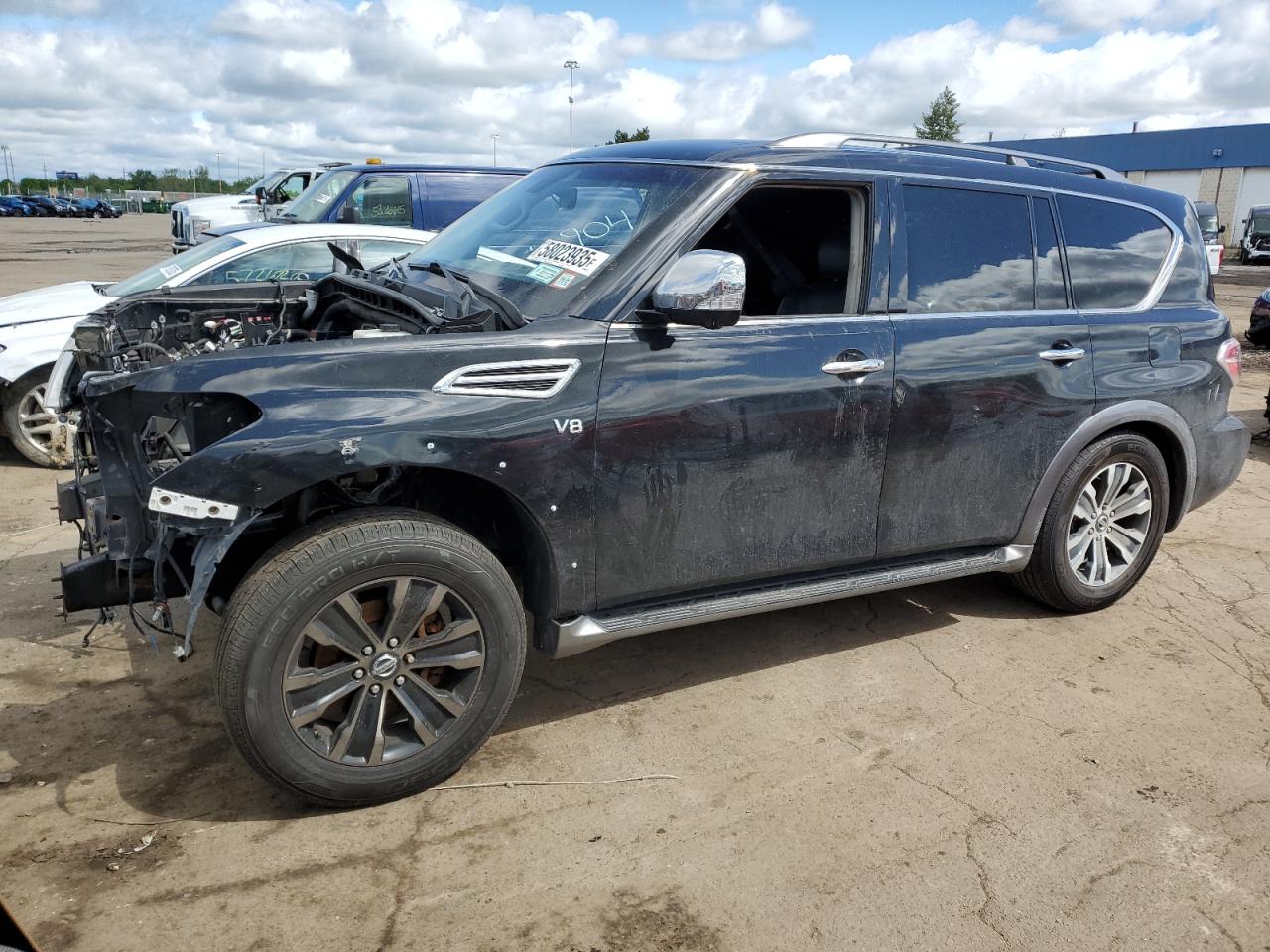 2017 Nissan Armada Sv for Sale in Woodhaven, MI - Front End