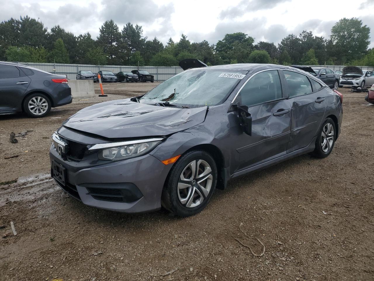 2016 Honda Civic Lx for Sale in Elgin, IL - Top/Roof