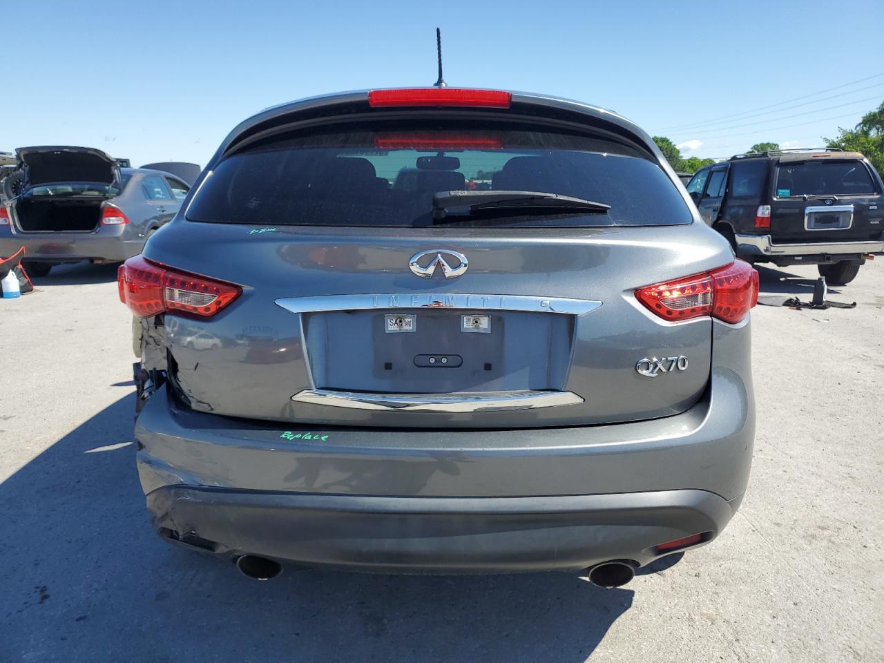 2016 Infiniti Qx70 VIN: JN8CS1MU5GM670483 Lot: 57710185