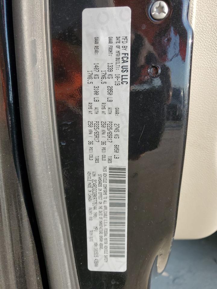 2019 Dodge Grand Caravan Sxt VIN: 2C4RDGCG9KR775144 Lot: 58211865