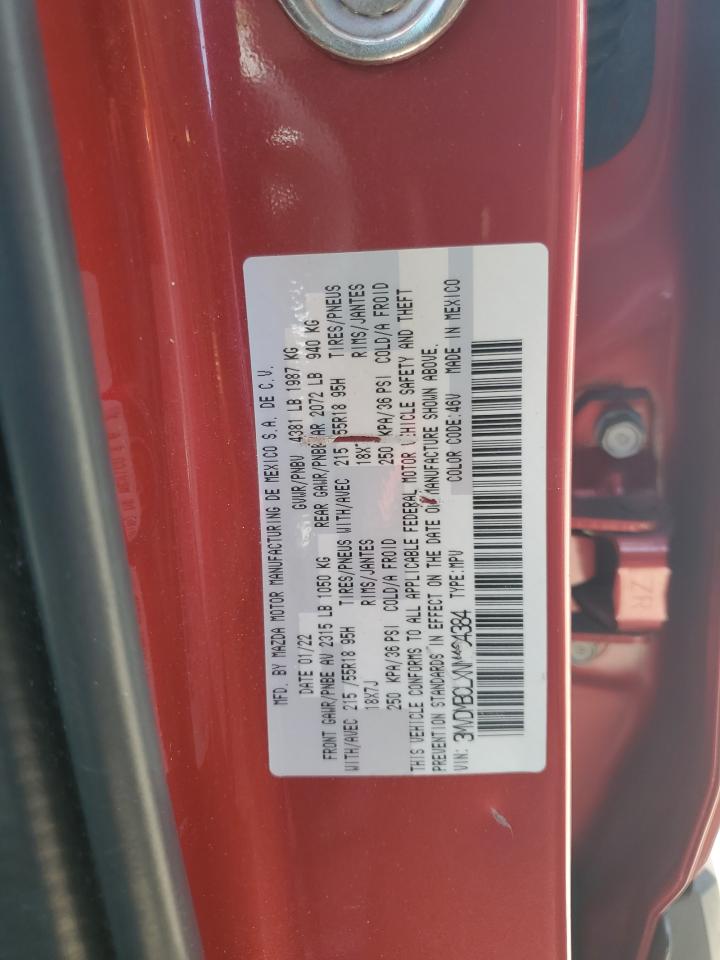 2022 Mazda Cx-30 Preferred VIN: 3MVDMBCLXNM404384 Lot: 56160065