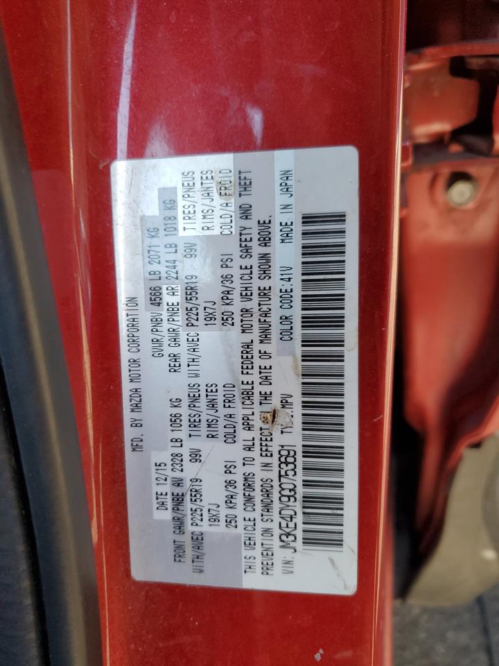 2016 Mazda Cx-5 Gt VIN: JM3KE4DY9G0753691 Lot: 57361645