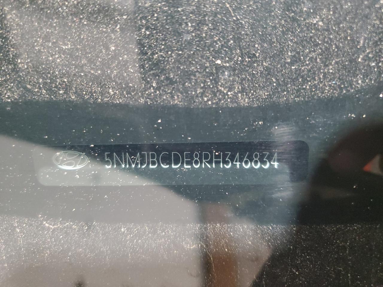 2024 Hyundai Tucson Sel VIN: 5NMJBCDE8RH346834 Lot: 56695425