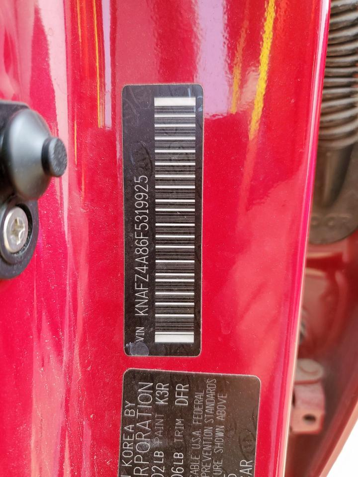 2015 Kia Forte Ex VIN: KNAFZ4A86F5319925 Lot: 58037935