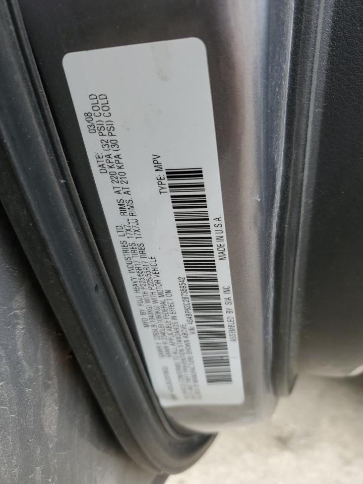 2008 Subaru Outback 2.5I Limited VIN: 4S4BP62C287359542 Lot: 56657685