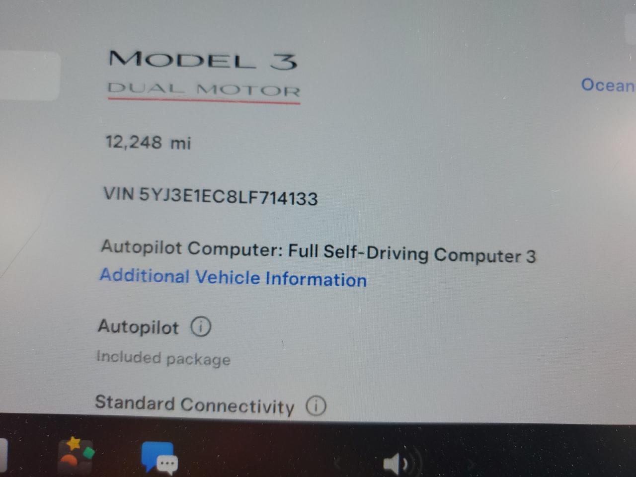 2020 Tesla Model 3 VIN: 5YJ3E1EC8LF714133 Lot: 55134505