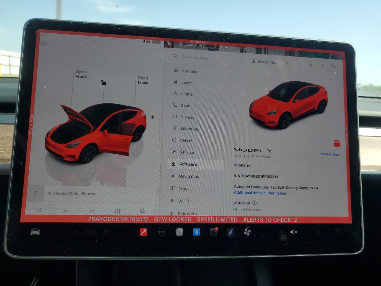 2024 Tesla Model Y VIN: 7SAYGDED1RF182312 Lot: 59100165