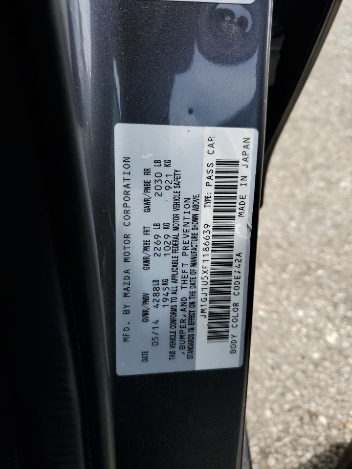 2015 Mazda 6 Sport VIN: JM1GJ1U5XF1186639 Lot: 55932925