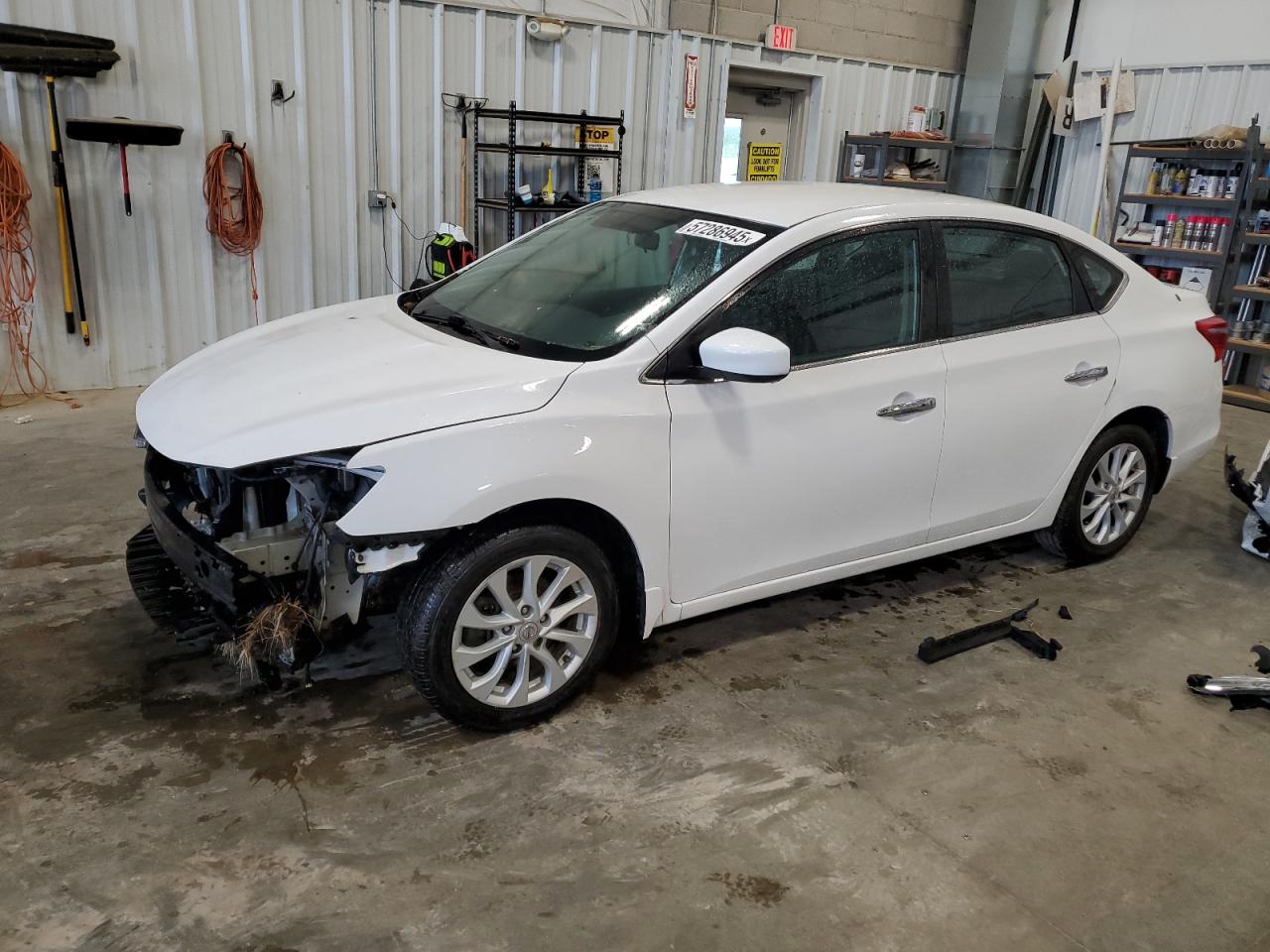 2018 Nissan Sentra S за продажба в Mcfarland, WI - Front End