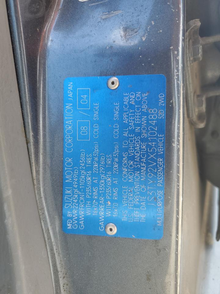 2005 Suzuki Xl7 Ex VIN: JS3TY92VX54102488 Lot: 56700595
