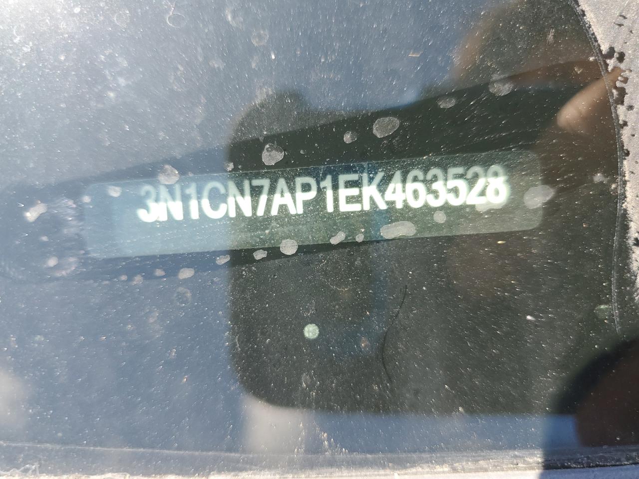 2014 Nissan Versa S VIN: 3N1CN7AP1EK463528 Lot: 56938635