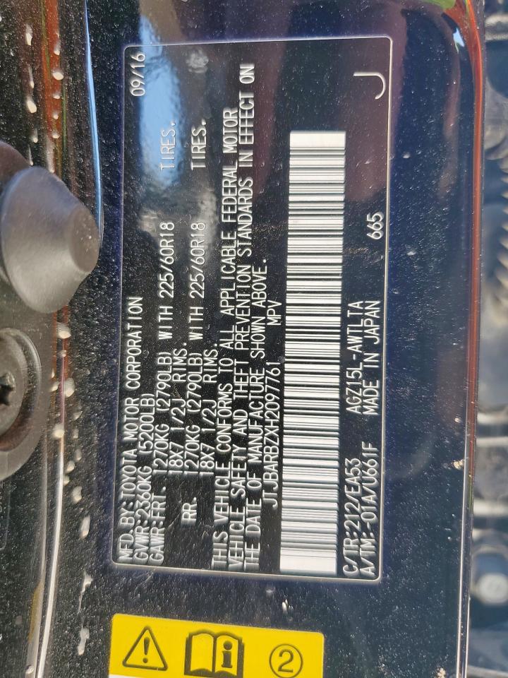 2017 Lexus Nx 200T Base VIN: JTJBARBZXH2097761 Lot: 56394495
