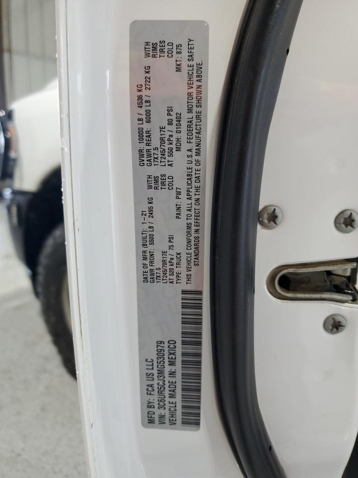 2021 Ram 2500 Tradesman VIN: 3C6UR5CJ3MG530979 Lot: 56185065