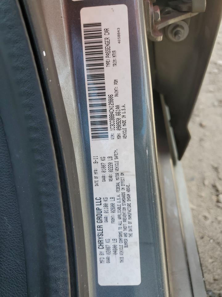 2012 Chrysler 200 Touring VIN: 1C3CCBBB4CN129806 Lot: 58982775