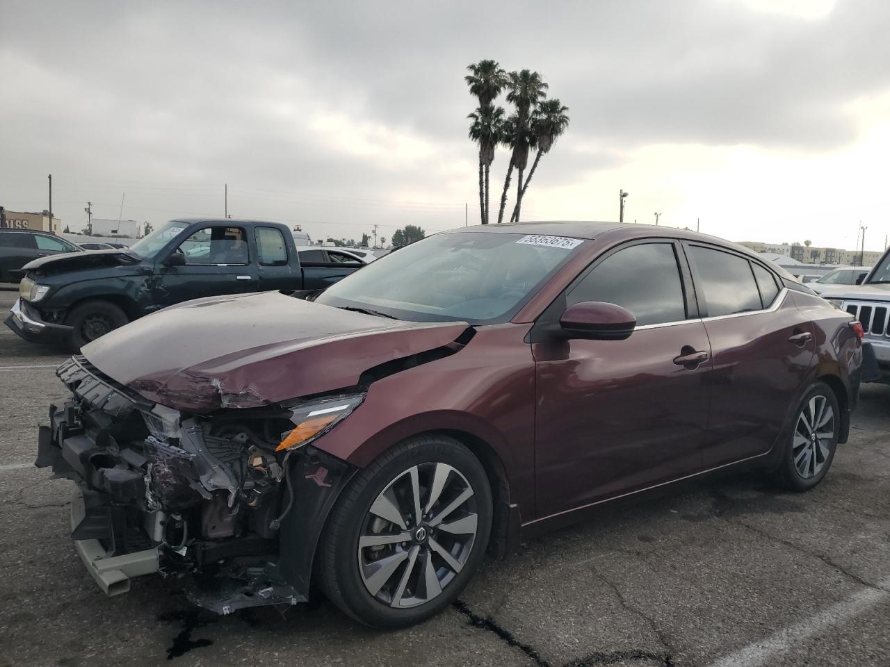 2020 Nissan Sentra Sv na sprzedaż w Van Nuys, CA - Front End