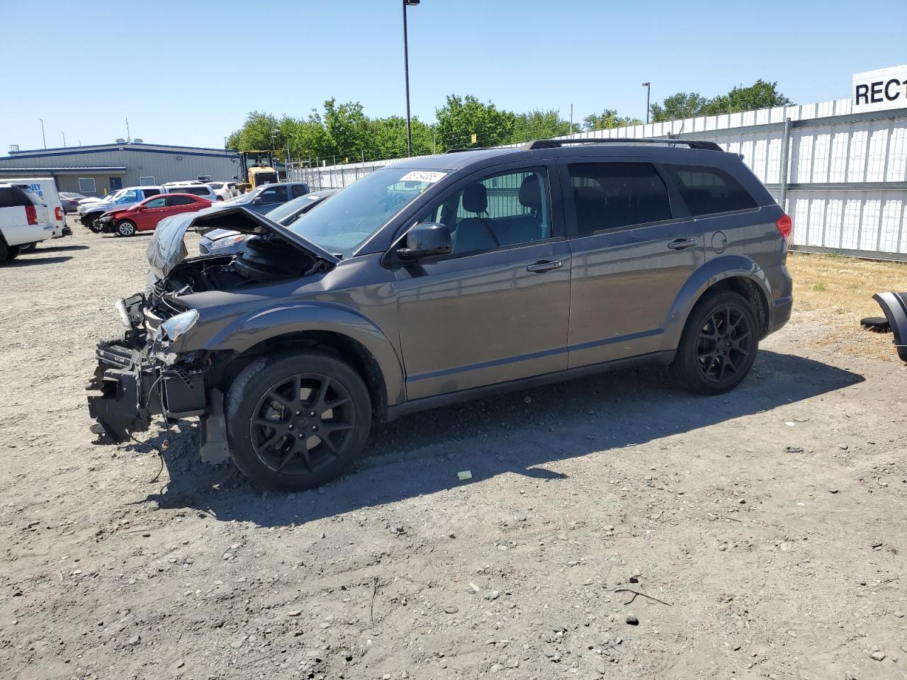 2017 Dodge Journey Sxt იყიდება Sacramento-ში, CA - Front End