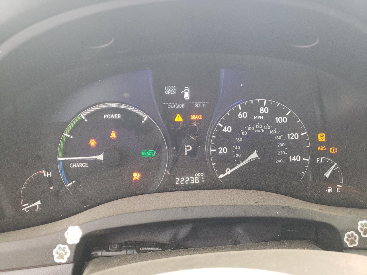 2011 Lexus Rx 450H VIN: JTJBC1BA3B2039830 Lot: 57277295