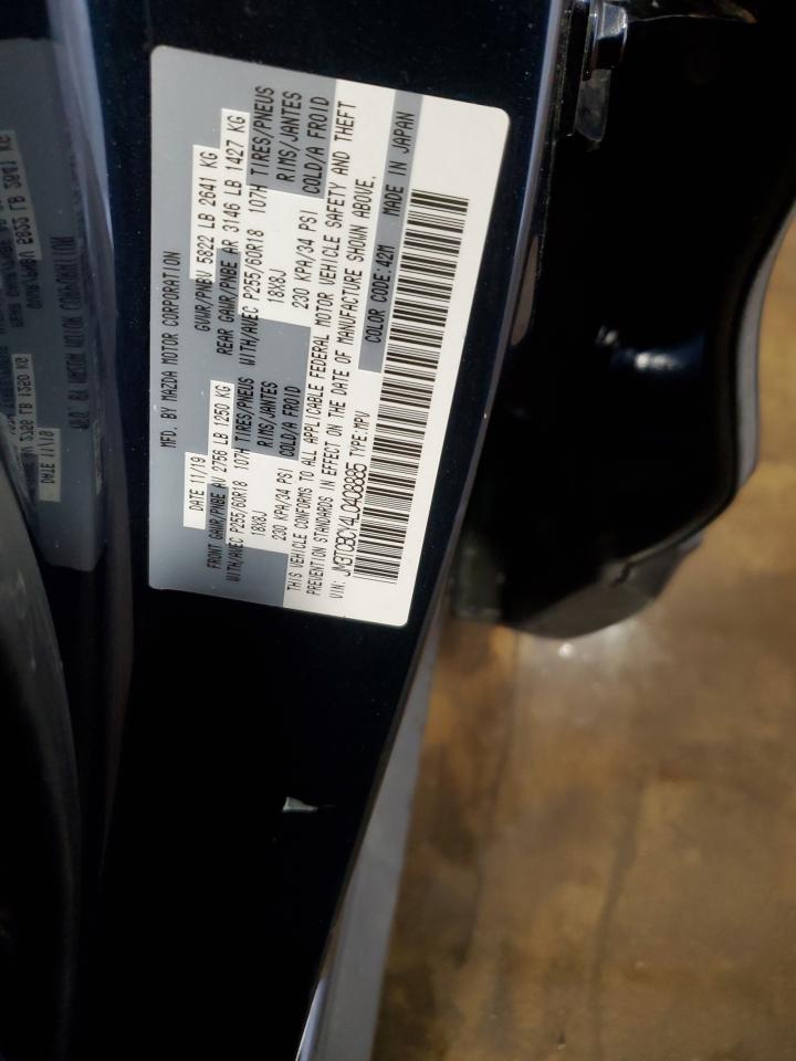 2020 Mazda Cx-9 Touring VIN: JM3TCBCY4L0408885 Lot: 59005875