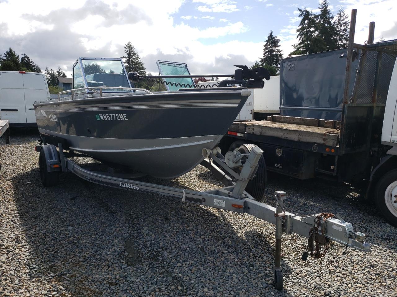 1994 Lund Boat W/Trl en Venta en Graham, WA - Water/Flood