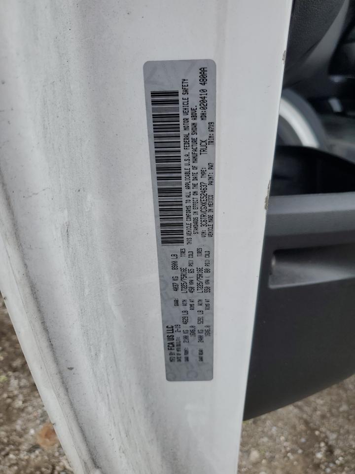 2019 Ram Promaster 2500 2500 High VIN: 3C6TRVCGXKE524637 Lot: 55571825