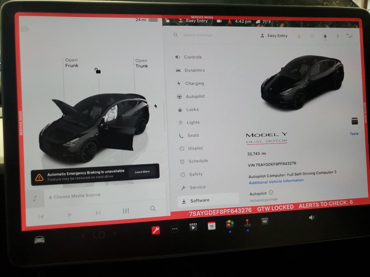 2023 Tesla Model Y VIN: 7SAYGDEF8PF643276 Lot: 57080975