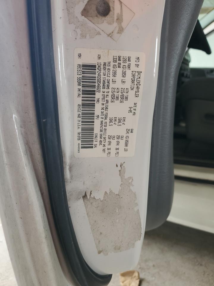 2006 Dodge Grand Caravan Se VIN: 1D4GP24R26B546622 Lot: 57212095