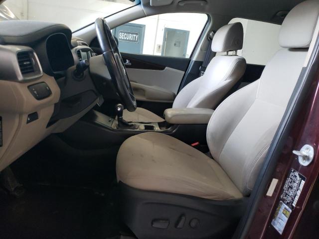  KIA SORENTO 2017 Maroon