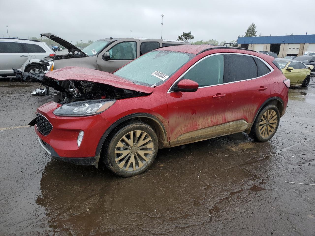 2022 Ford Escape Titanium იყიდება Woodhaven-ში, MI - Front End