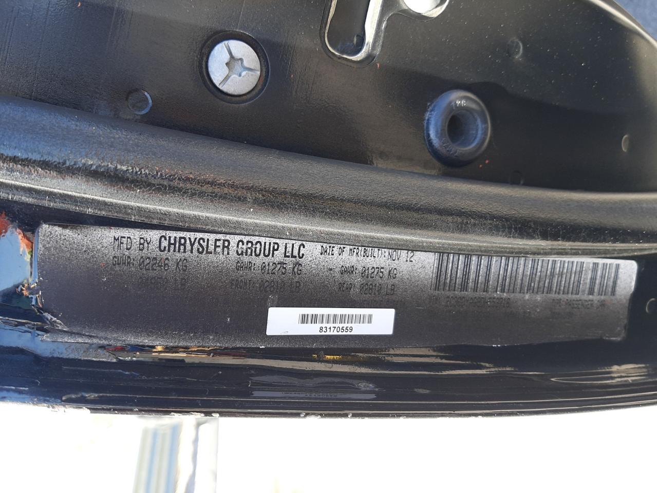 2013 Dodge Challenger Sxt VIN: 2C3CDYAG9DH553716 Lot: 57446115